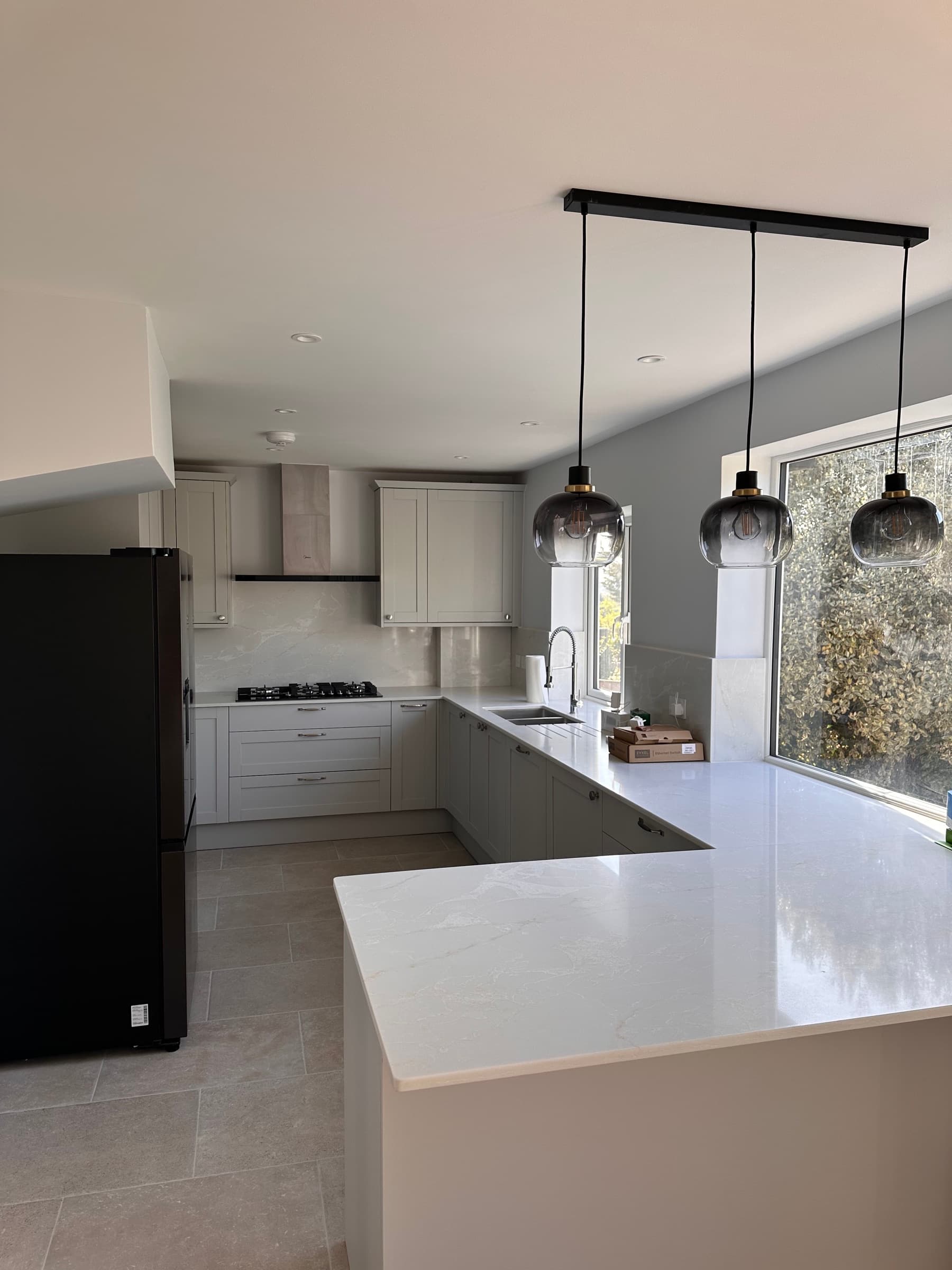 Open-plan kitchen